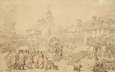 Cardiff (blæk og lavering på papir)