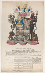 Forklaring af Napoleon Bonapartes våben, april 1814., april 1814.