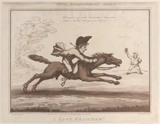 Hestepræstationer, skitse 11: En landmåler !!, 1. august 1799., 1. august 1799.