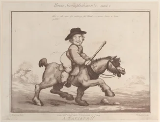 Hestepræstationer, skitse 2: A Paviour !!, 1. august 1799., 1. august 1799.