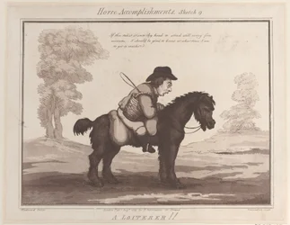 Hestepræstationer, skitse 9: A Loiterer !!, 1. august 1799., 1. august 1799.