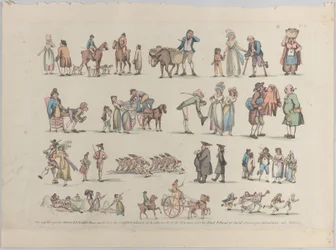 Tavle 6, Omrids af Figurer, Landskaber og Kvæg...til Brug for Lærere, Ju..., 20. Juni 1790.