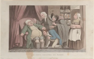Quae Genus opdager sin far, fra The History of Johnny Quae Genus, The Li..., 1. januar 1822.