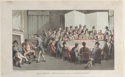 Quae Genus Officiating at a Gaming House, fra The History of Johnny Quae Gen..., 1. november 1821.