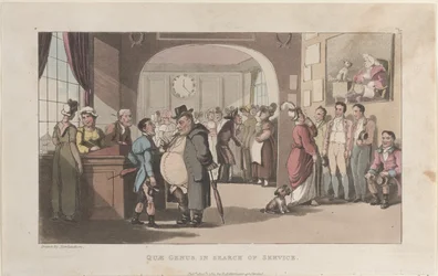 Quae Genus in Search of Service, fra The History of Johnny Quae Genus, The Lit..., 1. august 1821.
