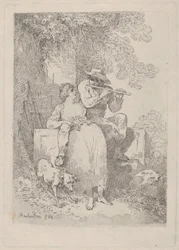 Hvile fra arbejde på solrige dage, 1784-87., 1784-87.