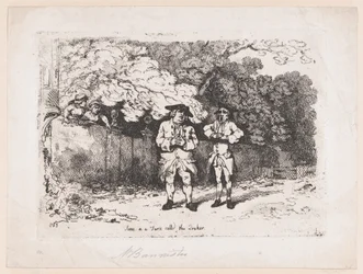 Scene i en farce kaldet The Quaker, 22. december 1783., 22. december 1783.