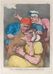 Skomagerens kur mod en skældende kone, 1813., 1813.