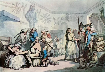 Det indre af en fransk kaserne, 1787, 1929