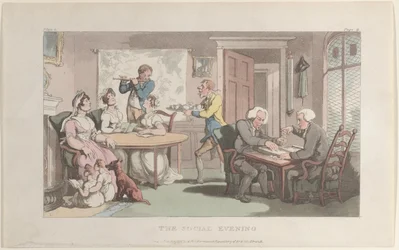 The Social Evening, fra The Vicar of Wakefield, 1. maj 1817., 1. maj 1817.