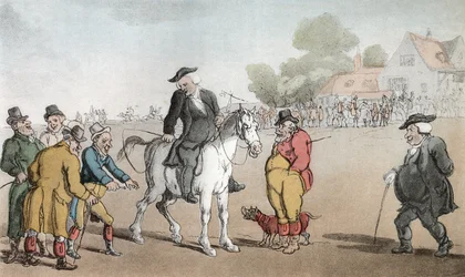 Præsten sælger sin hest, illustration fra 