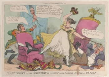 Tre uger efter ægteskabet, eller den store lille kejser, der spiller på Bo-Peep, 15. maj..., 15. maj 1810.