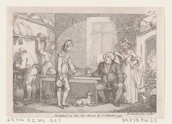Young Adams Katekiseret af Parson Adams, fra The Adventures of Joseph Andrews, and his fr..., 1792.