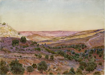 Moabs bakker og Hinnom-dalen, 1854