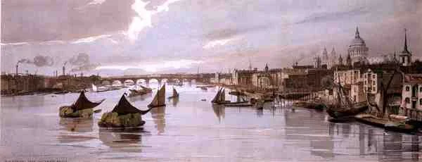 Blackfriars, fra Southwark Bridge, fra 
