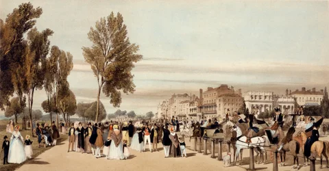 Hyde Park, mod Grosvenor Gate fra 
