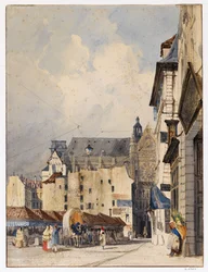 Rue des Prouvaires og Saint-Eustache-kirken