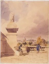 Pont de la Concorde og Deputeretkammeret, set fra Tuileriernes terrasse