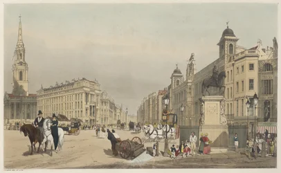 London As It Is: Indgang til Strand, fra Charing Cross