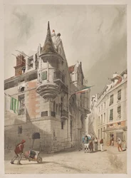 Malerisk arkitektur i Paris, Gent, Antwerpen, Rouen: Hotel de Sens, Paris