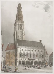 Malerisk arkitektur i Paris, Gent, Antwerpen, Rouen: L