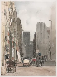 Malerisk arkitektur i Paris, Gent, Antwerpen, Rouen: Notre Dame, Paris, 1839.