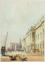 The Custom House, plade tre fra Original Views of London as It Is