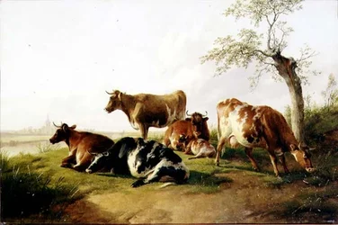 Kvæg i et Landskab
