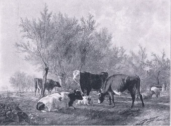 Landskab med kvæg, fra The Magazine of Art 1893, Cassell and Company