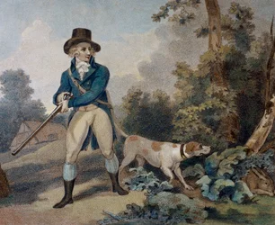 Harejagt, gravering af Thomas Simpson (1765-1801)