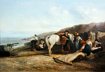 Mending the Nets (olie på lærred)