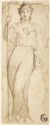 Athena, eller Britannia identificeret som Athena
