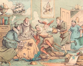 Sir Walter Raleighs Pipe Put Out, c1884