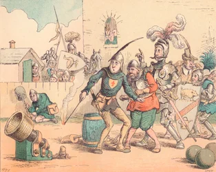 Indførelsen af artilleri, c1884