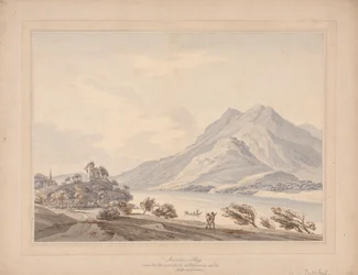 Rigi-bjerget og Hapsbourgs antikke slot ved Lucerne-søen
