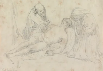 The Death of - sat af William Etty R.A.