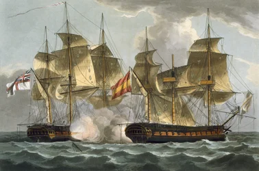 Erobringen af Mahonesa, 13. oktober 1796, graveret af Thomas Sutherland til J. Jenkins