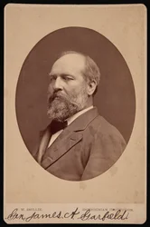 Portræt af James Abram Garfield 1831-1881, juni 1880.