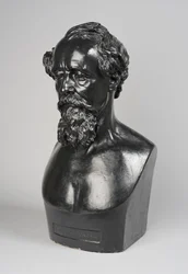 Kopi af en buste af Charles Dickens