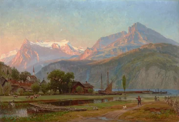 Uri-bugten, Lucerne-søen 1859 (olie på lærred)