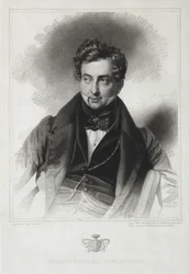 Portræt af grev Mikhail Yurievich Vilegorsky 1788-1856, begyndelsen af ​​1830