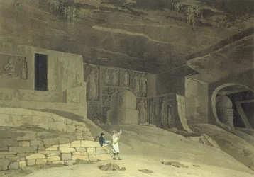 En del af Kanaree Caves, Salsette, plade 62 fra 