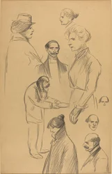Figurstudier [verso]