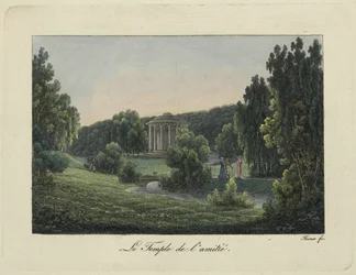 Udsigt over venskabtemplet i Pavlovsk, 1810