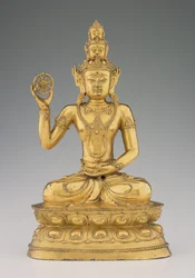 Vajrasattvadhatu Lokesvara (forgyldt kobberlegering)