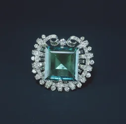 Hooker Emerald, 1950 (smaragd og diamanter sat i platin)