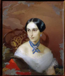 Portræt af Natalia Pushkina Lanskaya (Natalia Nikolayevna Gontcharova
