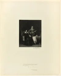 Catherine af Aragon og hendes stuepige, fra Old English Masters