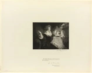 Hertuginde af Devonshire og barn, fra Old English Masters