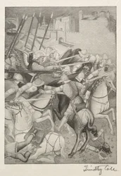 Gamle italienske mestre: Slaget ved St. Efesos mod hedningene på Sardinien, 1888-1892.